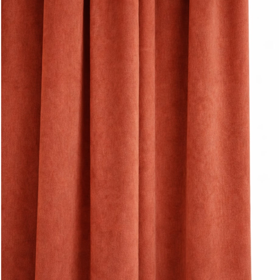 Zasłona welurowa Werona w kolorze terakota 250 cm