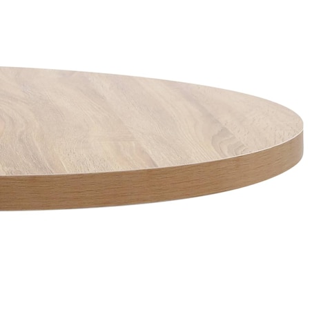 vidaXL Stolik bistro, jasnobrązowy, 80 cm, MDF