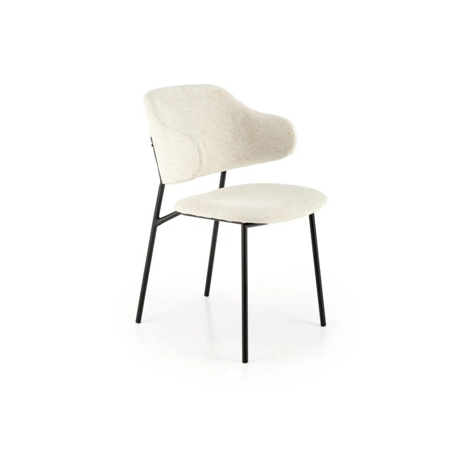 Krzesło tapicerowane K497 kremowe