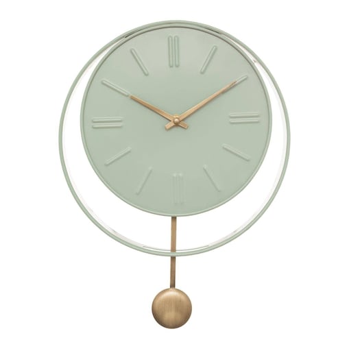 Zegar ścienny Rivi, metalowy, szałwiowy, Ø 28 cm