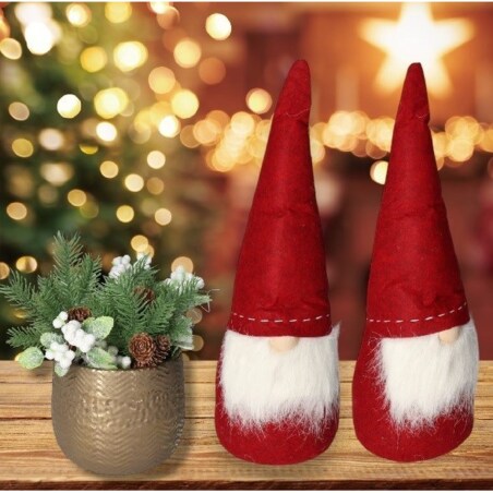 Skrzat Krasnal Mikołaj Gnom Świąteczny Duży 50Cm