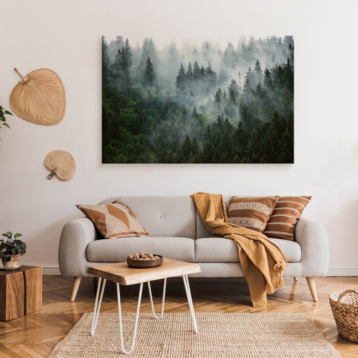 Obraz mglisty krajobraz górski 120x80cm