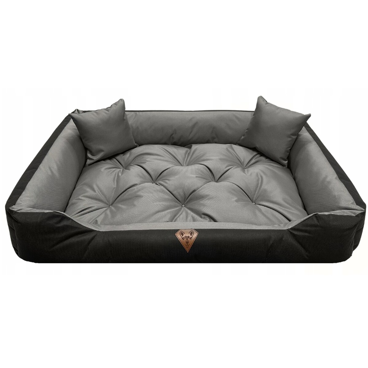 Legowisko Dla Psa Kanapa Posłanie 100X75 Cm Wodoodporne Poduszki Pikowane Szare