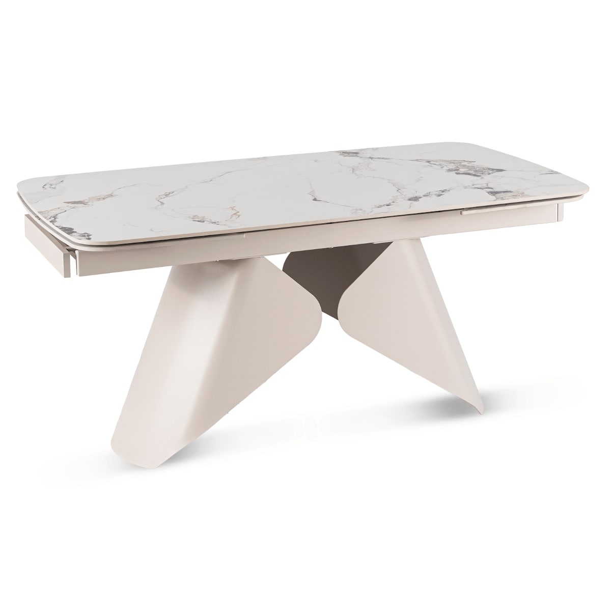 Stół ceramiczny rozkładany do jadalni biały 160-240 cm VERONA