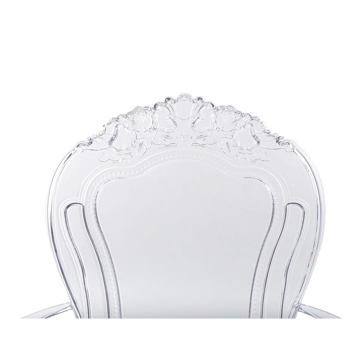 Zestaw 2 krzeseł do jadalni przezroczysty VERMONT II