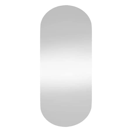 vidaXL Lustro ścienne, 45x100 cm, szklane, owalne