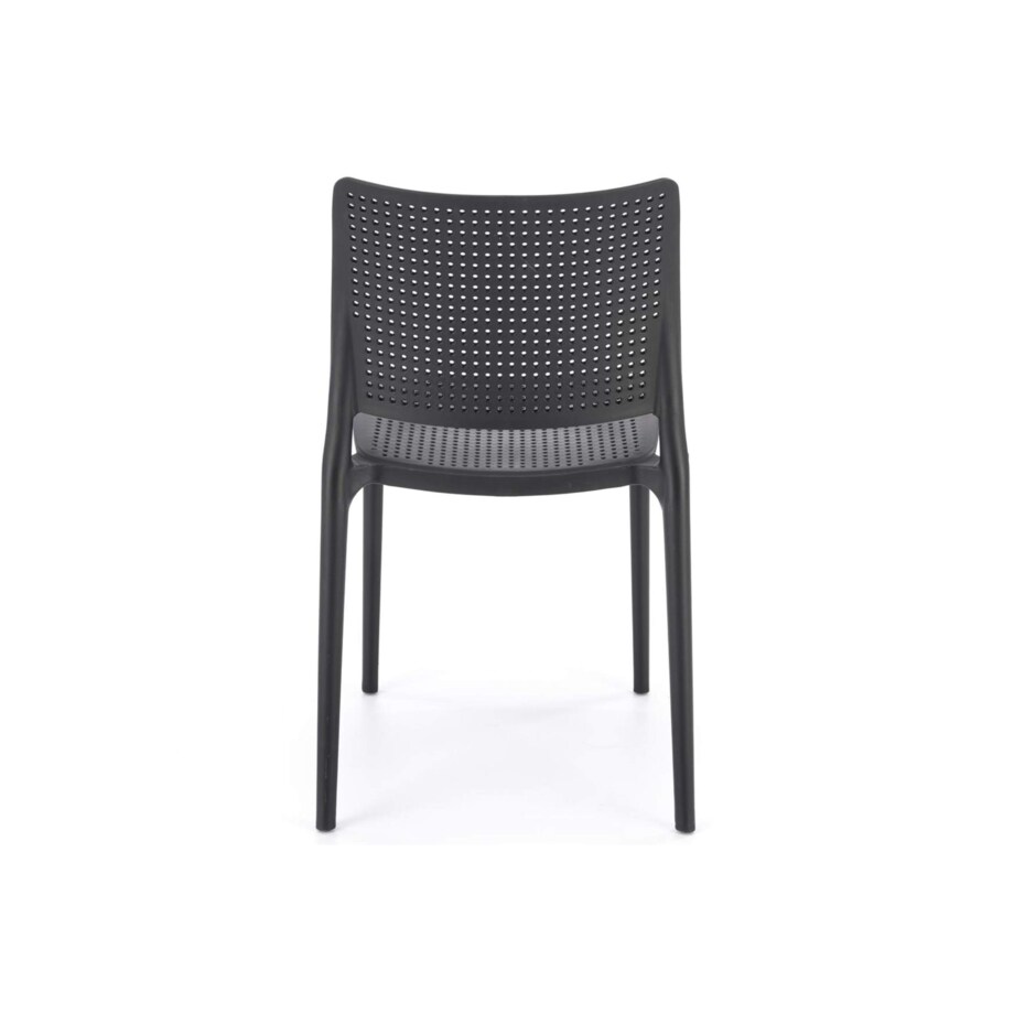 Konsimo COPELLA Nowoczesne krzesło ogrodowe w kolorze czarnym