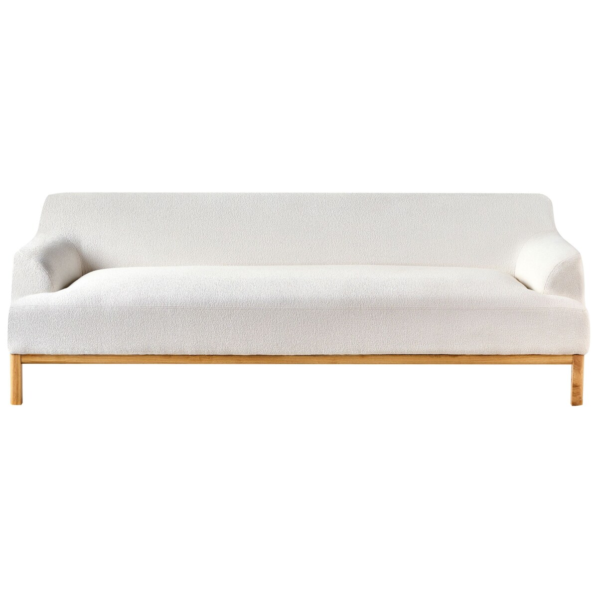 Sofa 3-osobowa boucle złamana biel SOSJO