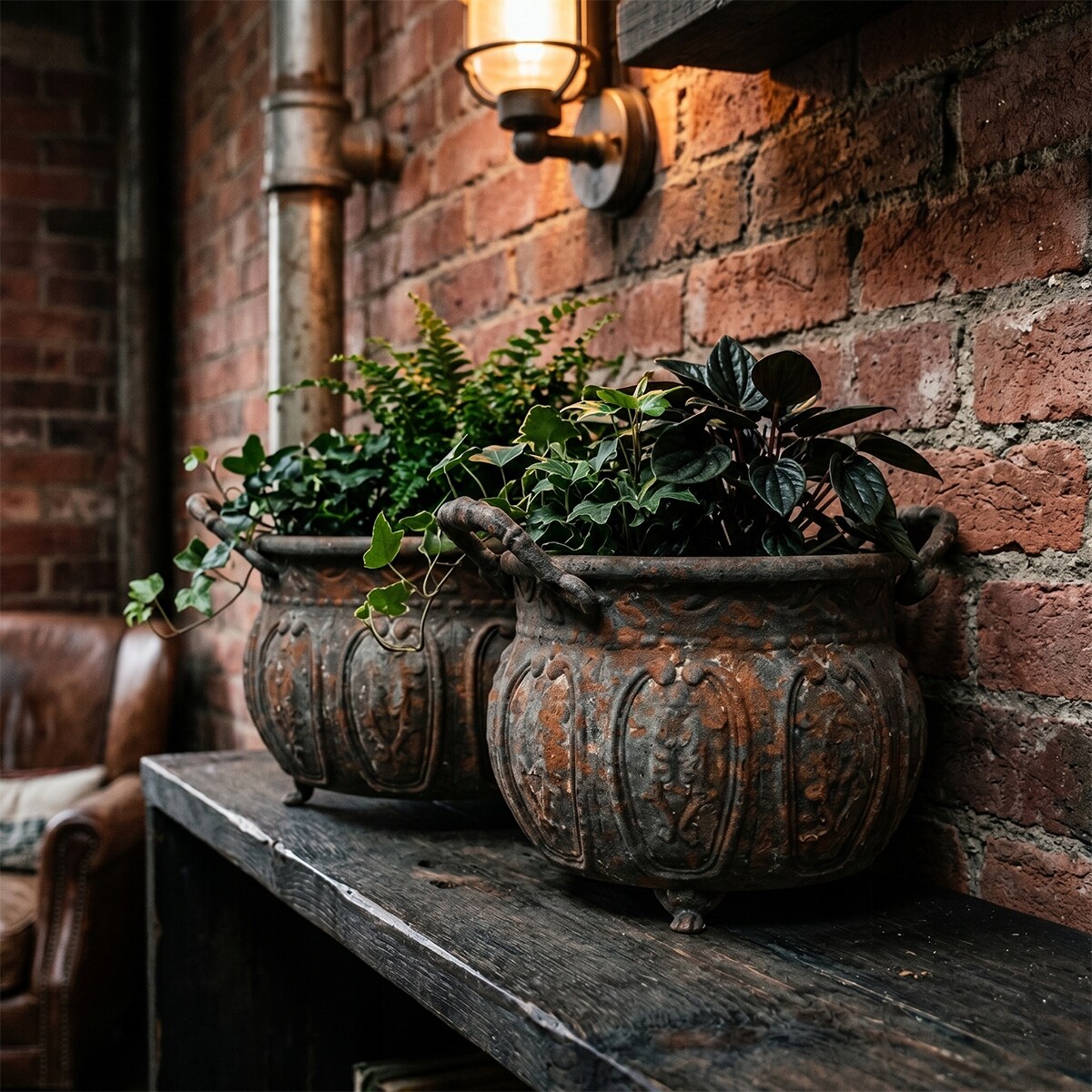 OSŁONKA NA DONICZKĘ BALKONOWA LOFT NA BALKON TARAS KWIATY ZIOŁA BONSAI 2szt