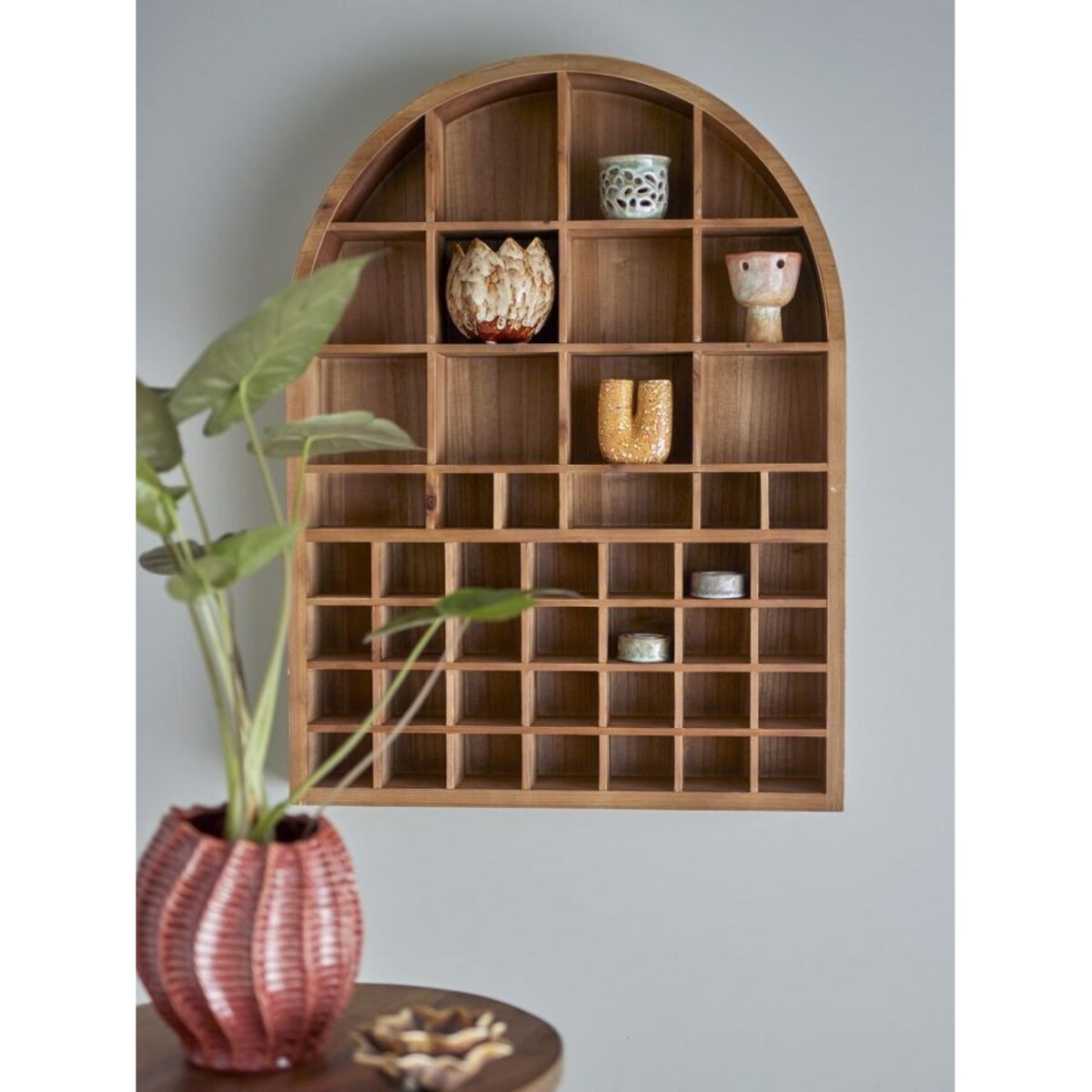 Regał drewniany GAELICO 80x60x10 cm