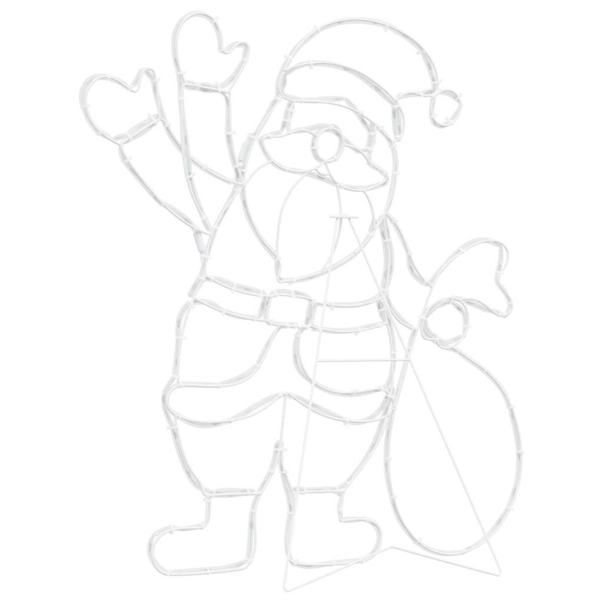 vidaXL Lampa Świętego Mikołaja Wielokolorowe 58.5 x 60 x 1.3 cm Żelazo