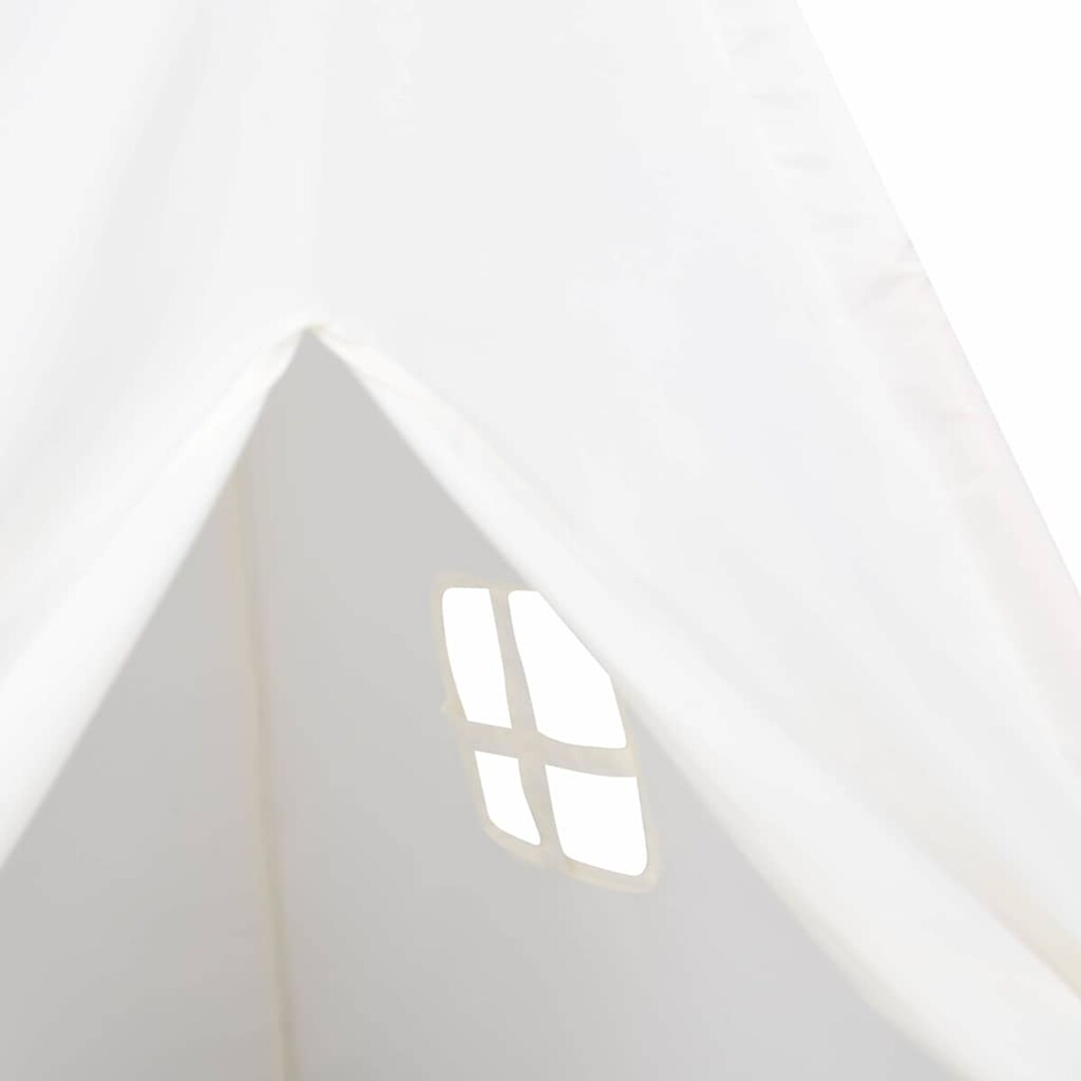 vidaXL Namiot Teepee Biały 120 x 120 x 150 cm Tkanina i Plastik