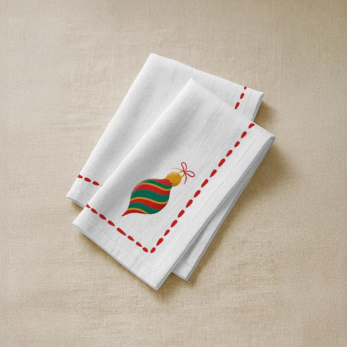 Serwetki świąteczne - Minimalistyczna ozdoba (2szt.)