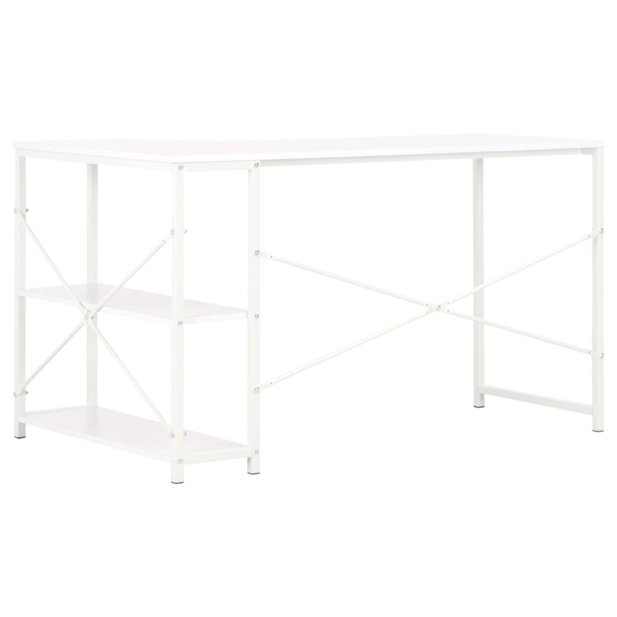 vidaXL Biurko komputerowe, białe, 120 x 72 x 70 cm