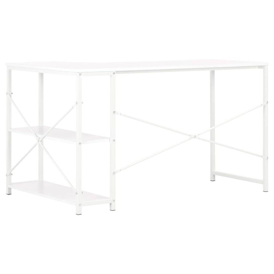 vidaXL Biurko komputerowe, białe, 120 x 72 x 70 cm