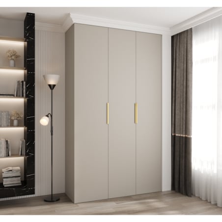 Szafa trzydrzwiowa Como 4 150 gł.40 kaszmir+złoty