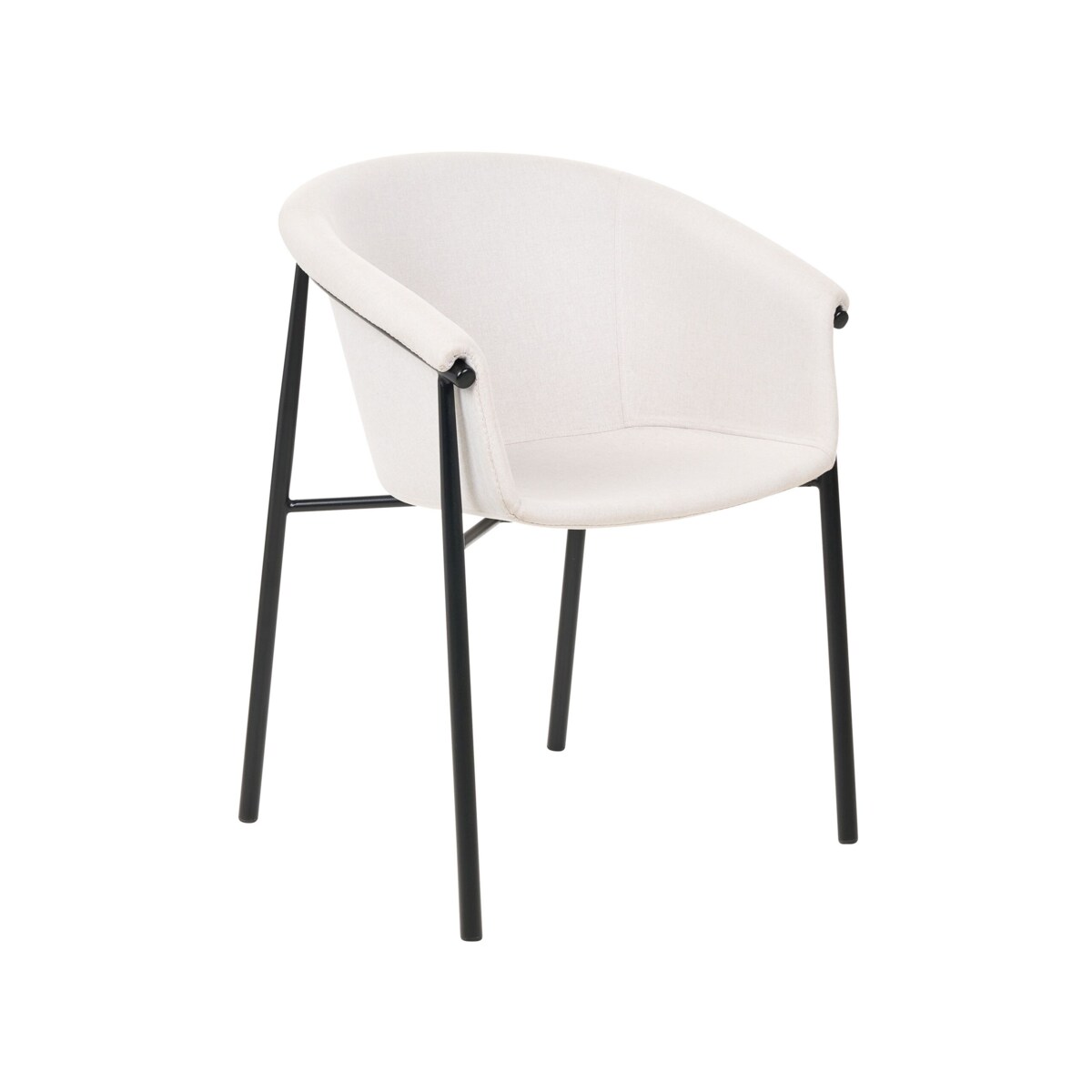 Zestaw 2 krzeseł do jadalni beżowy AMES