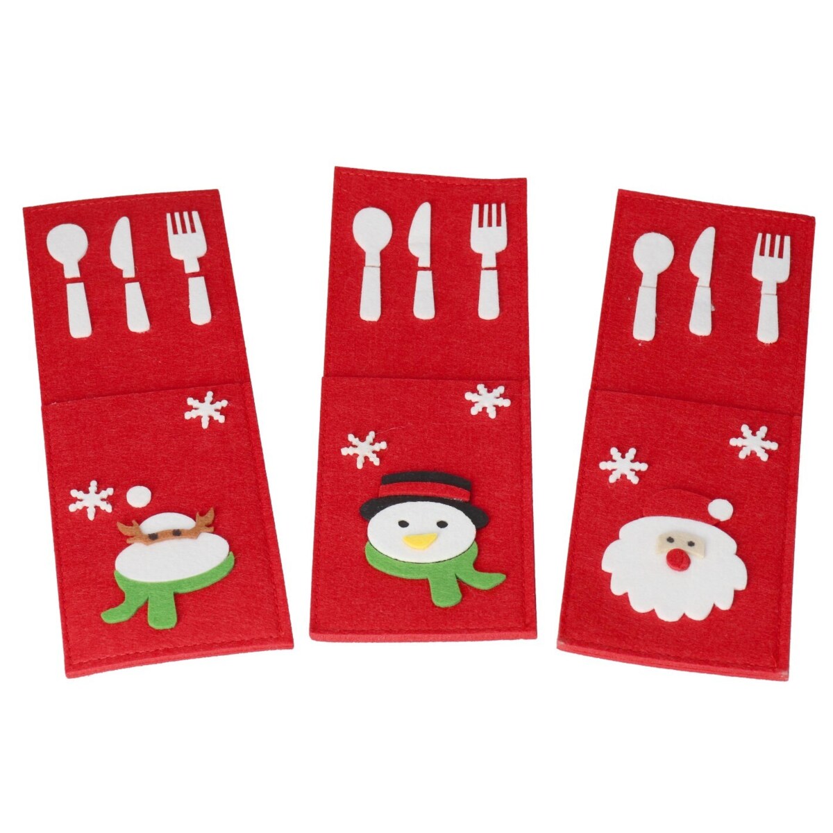 Etui Pokrowiec Na Sztućce Ozdoba Na Stół 4Szt