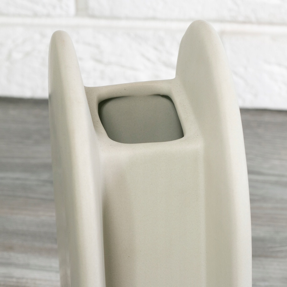 WAZON BEŻOWY ceramiczny wys. 23cm