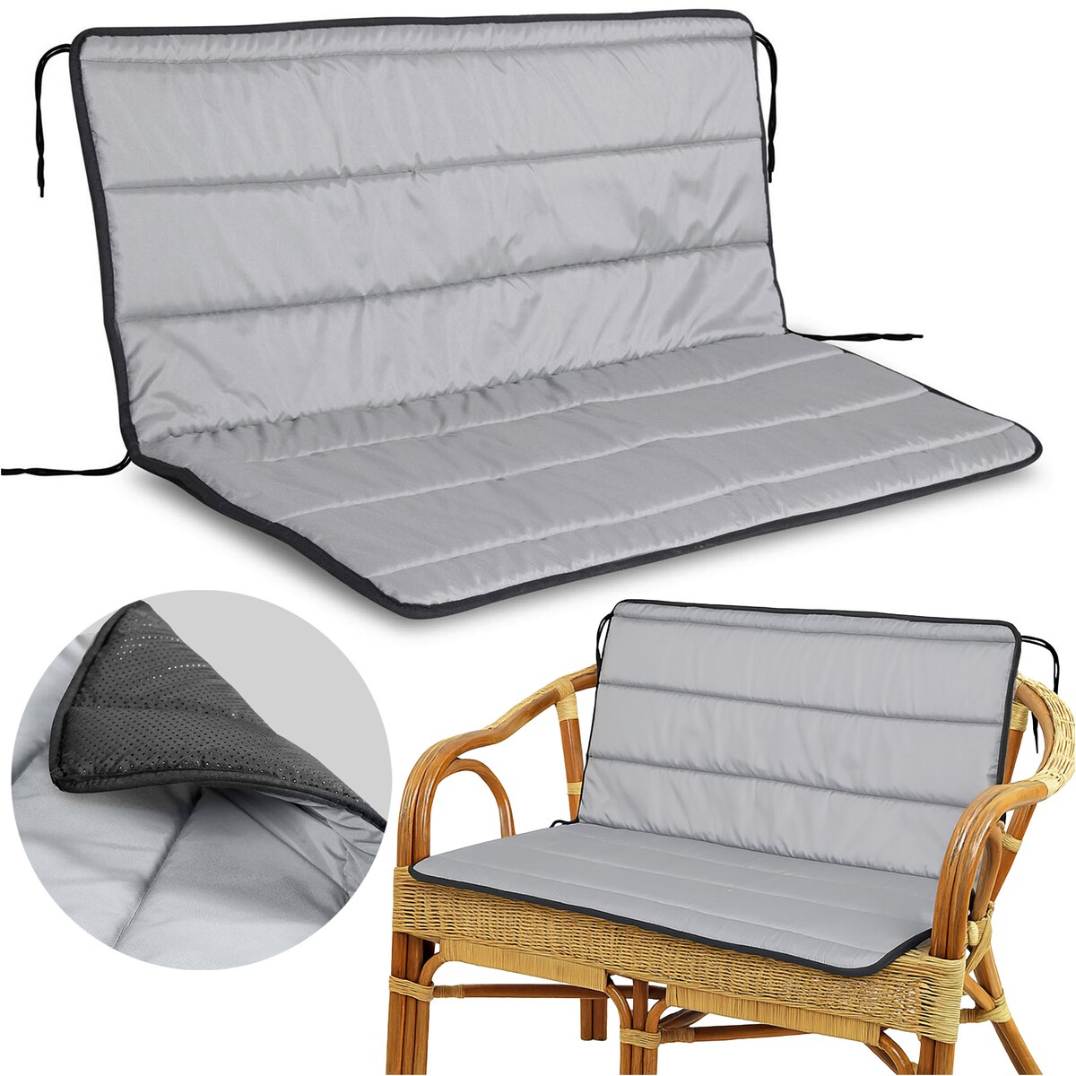 Poduszka Pikowana Z Pianki Na Ławkę Krzesło Leżak 100X50X50 Cm