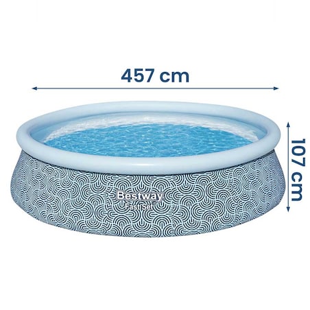 Basen ogrodowy rozporowy Bestway rodzinny dla dzieci 457x107 cm pompa 11w1
