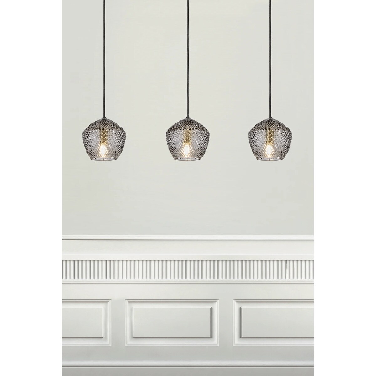 Lampa wisząca Orbiform 2010673047 Nordlux art deco szklana szara