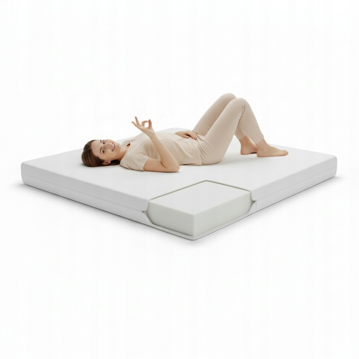 Materac Piankowy Komvortowy 160X200 16 Cm H3/H4 T28-T30 Pokrowiec Zdejmowany