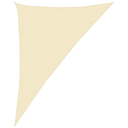 vidaXL Żagiel przeciwsłoneczny, 160 g/m², kremowy, 4x5x6,8 m, HDPE