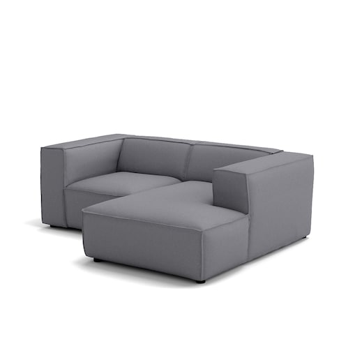 Narożnik 3 osobowy prawy Modularis - Szary Welur