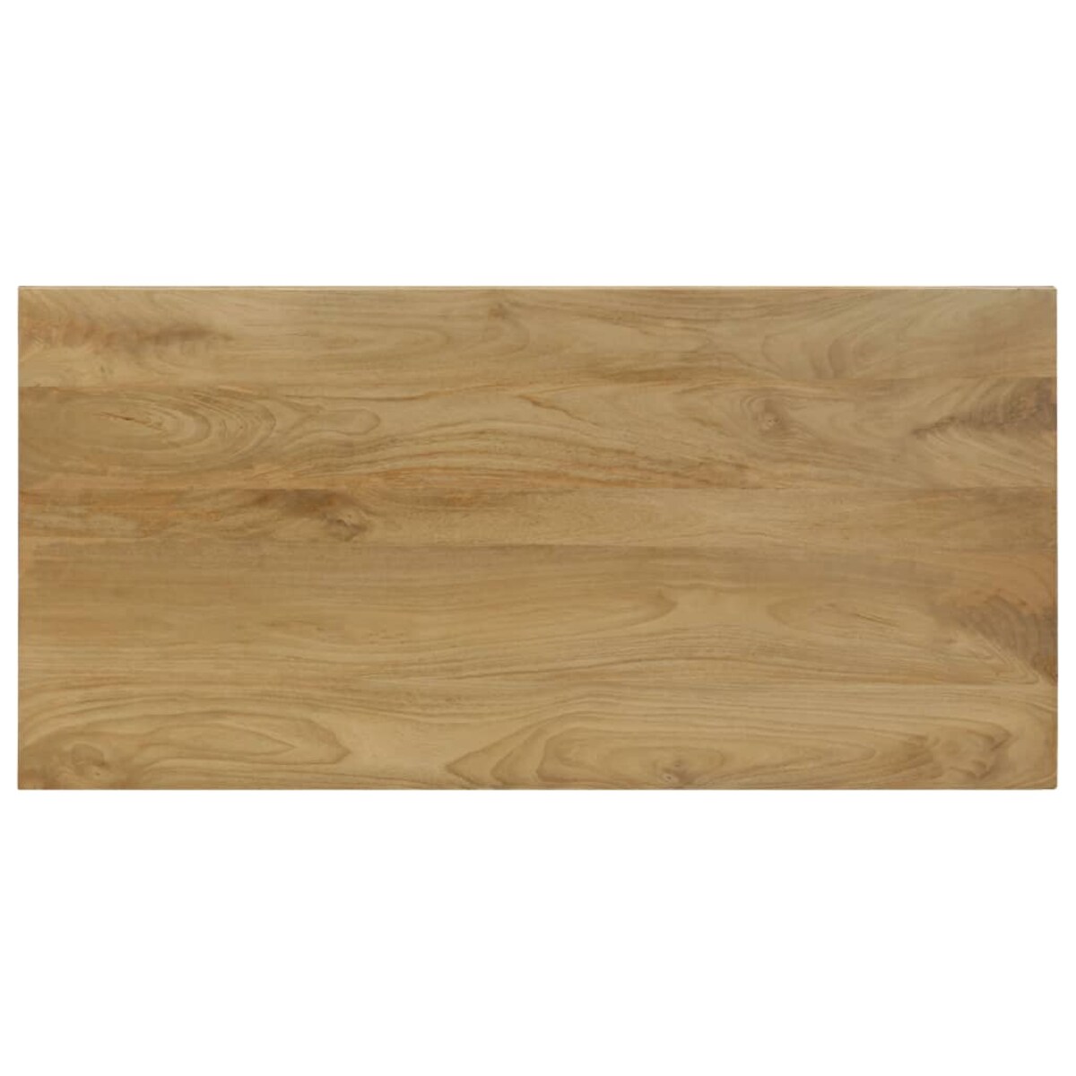 vidaXL Stół jadalniany, 115x55x76 cm, lite drewno mango i stal
