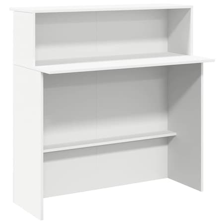 vidaXL Biurko recepcyjne białe 100x50x103,5 cm Drewno konstrukcyjne