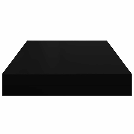 vidaXL Półka ścienna, czarna, wysoki połysk, 40x23x3,8 cm, MDF