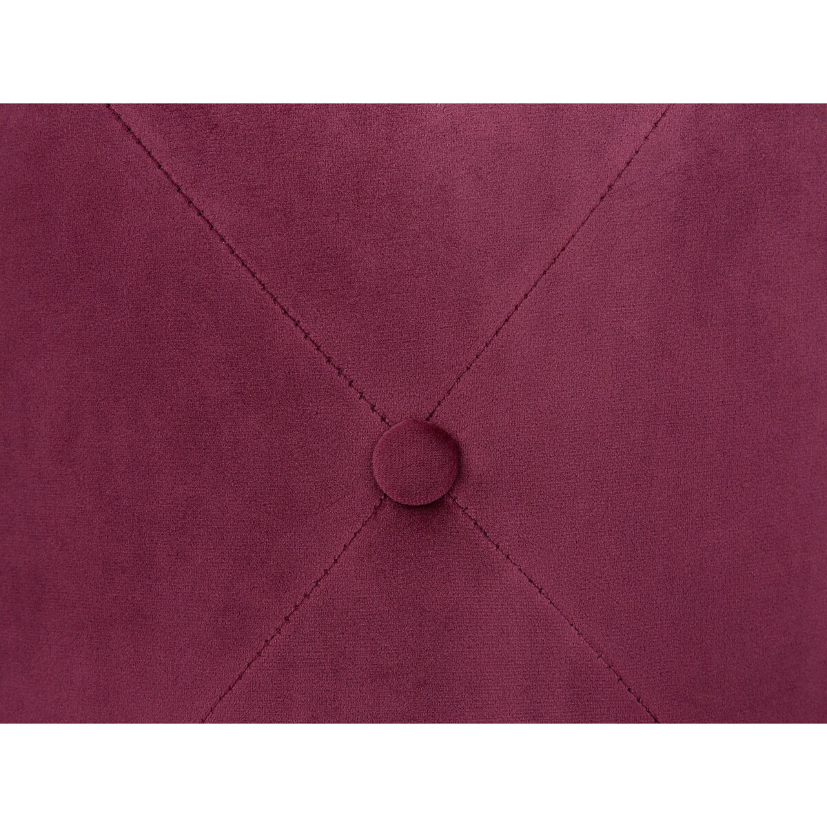 Puf welurowy ⌀ 40 cm burgundowy COROLLA