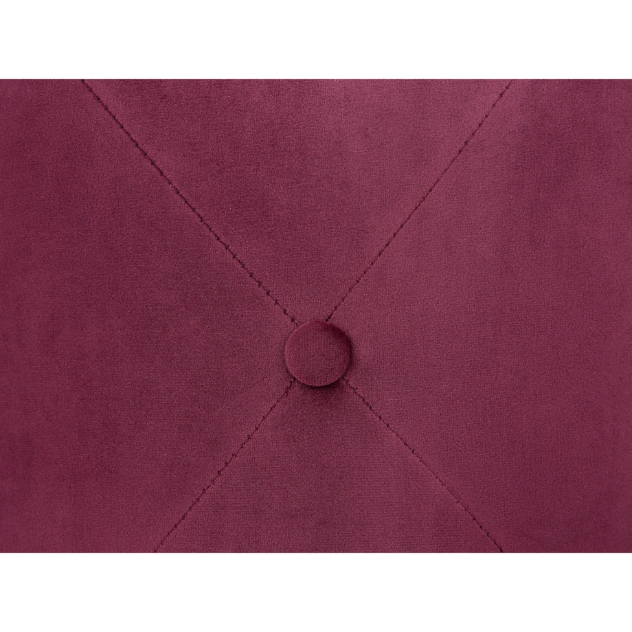 Puf welurowy ⌀ 40 cm burgundowy COROLLA