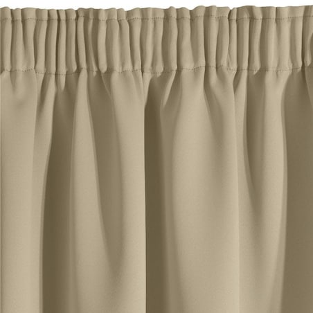 Zasłony Gotowe Zaciemniające Blackout 100% 135 x 270 Beżowe Boho do Salonu