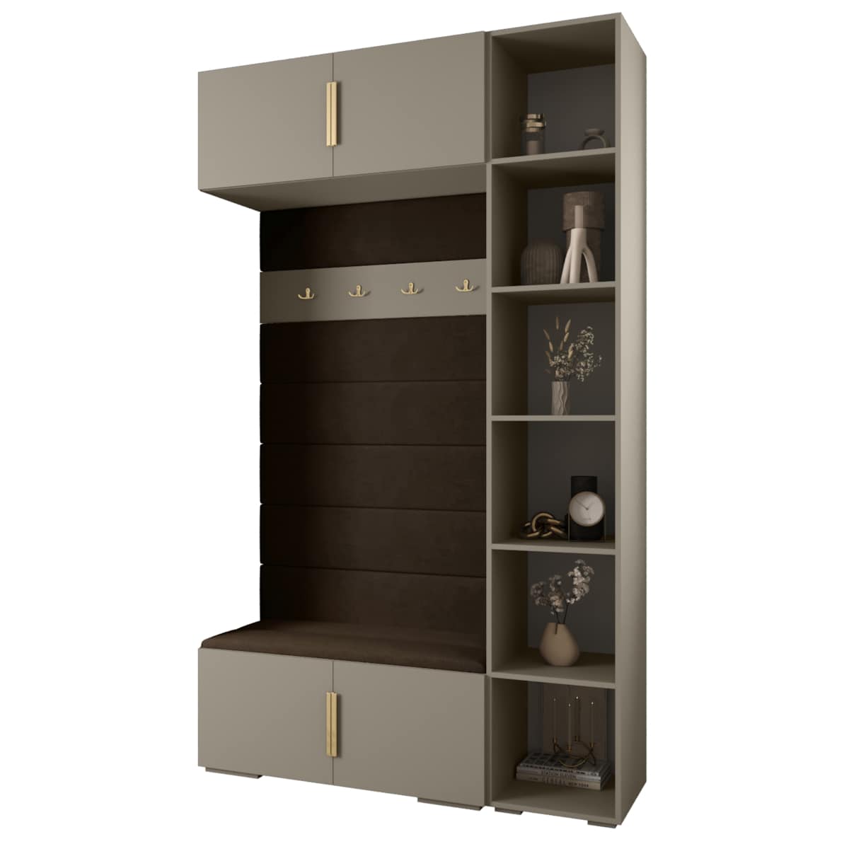 Garderoba do przedpokoju INOVA 1 Z20 kaszmir+złoty+manila04