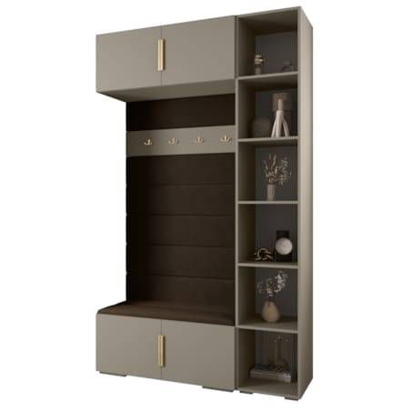 Garderoba do przedpokoju INOVA 1 Z20 kaszmir+złoty+manila04