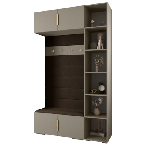 Garderoba do przedpokoju INOVA 1 Z20 kaszmir+złoty+manila04