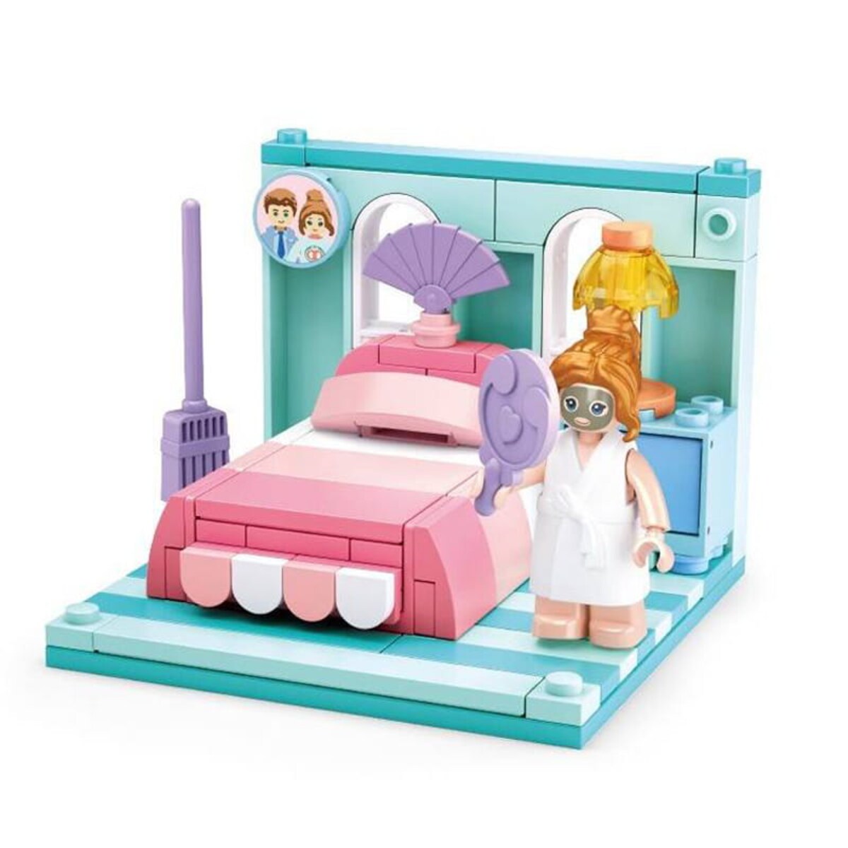 SYPIALNIA - mini pokoik klocki - Sluban - 109 elementów