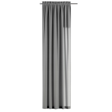 Zasłona na kanale z grzywką 1 szt. 130x245 szary