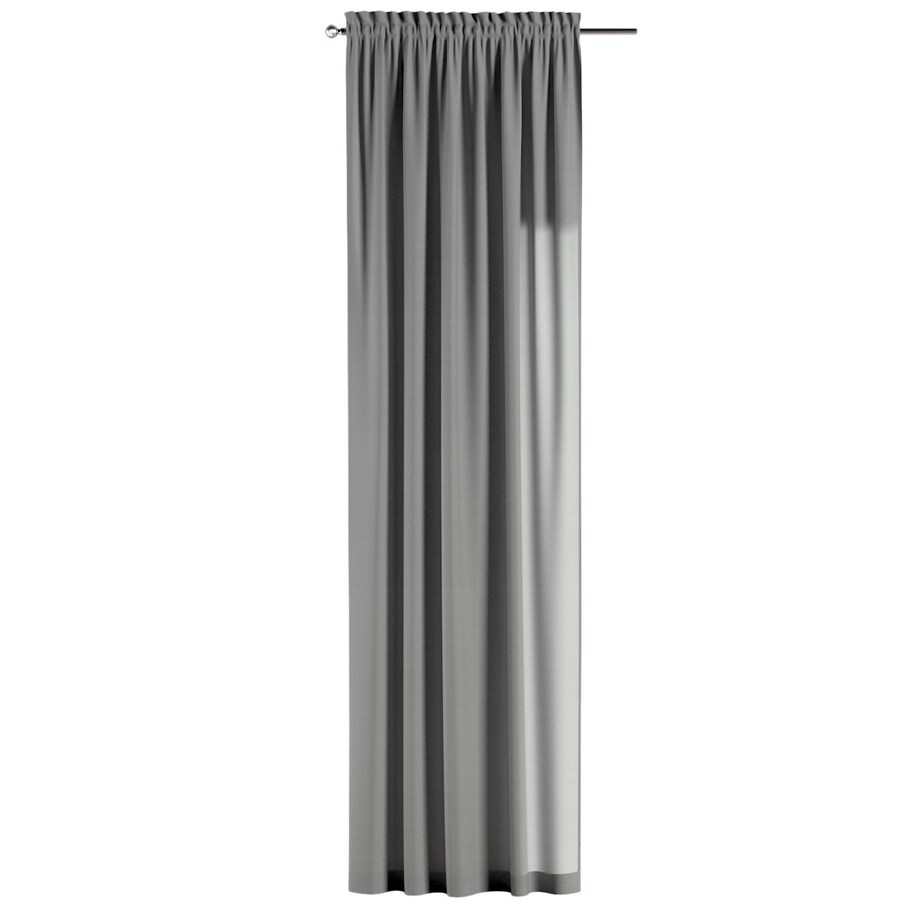 Zasłona na kanale z grzywką 1 szt. 130x245 szary