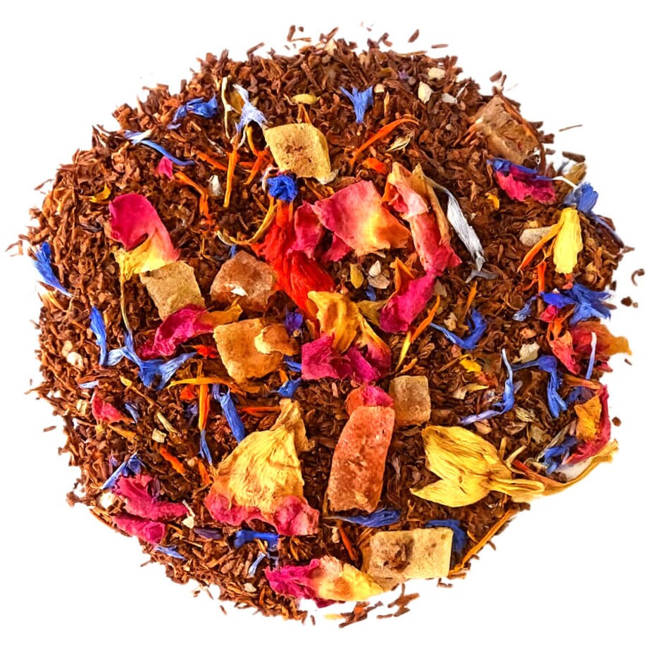 Sypana herbata czerwonokrzew Rooibos ANANASOWA wanilia mango 150g premium - herbata liściasta sypana mieszanka napar susz
