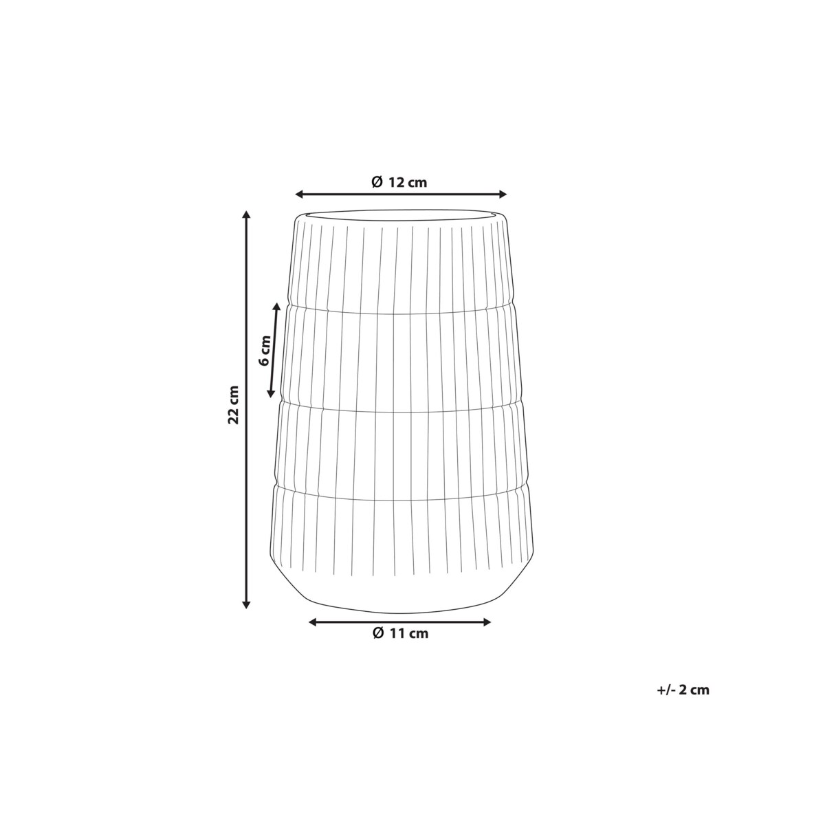Wazon dekoracyjny ceramiczny złoty QANAWAT