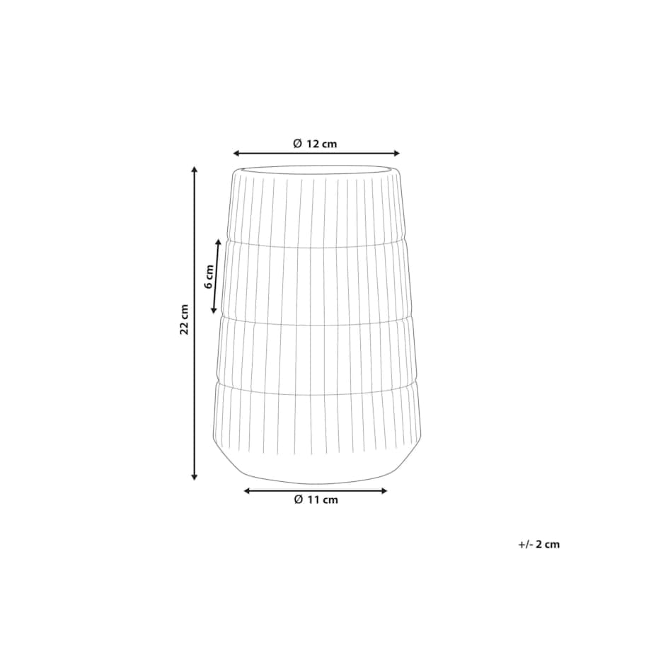 Wazon dekoracyjny ceramiczny złoty QANAWAT