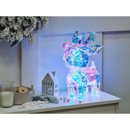Dekoracja LED PIENI Renifer 35 cm Kolorowy