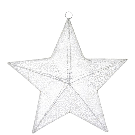 Gwiazda dekoracyjna LED 47x50x12 cm ANANDA srebrna