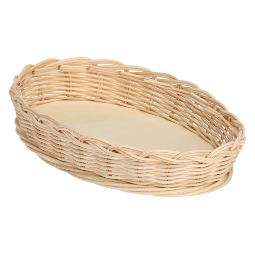 Wiklinowy kosz na owalne naczynie do zapiekania Midollino - Brązowy, 23 cm