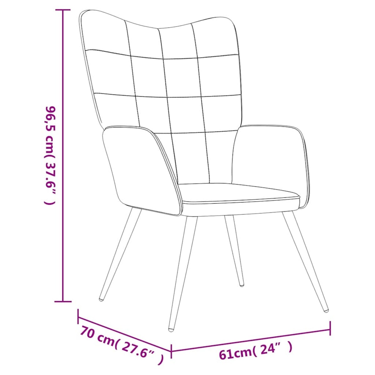 vidaXL Fotel, musztardowy żółty, obity aksamitem i PVC