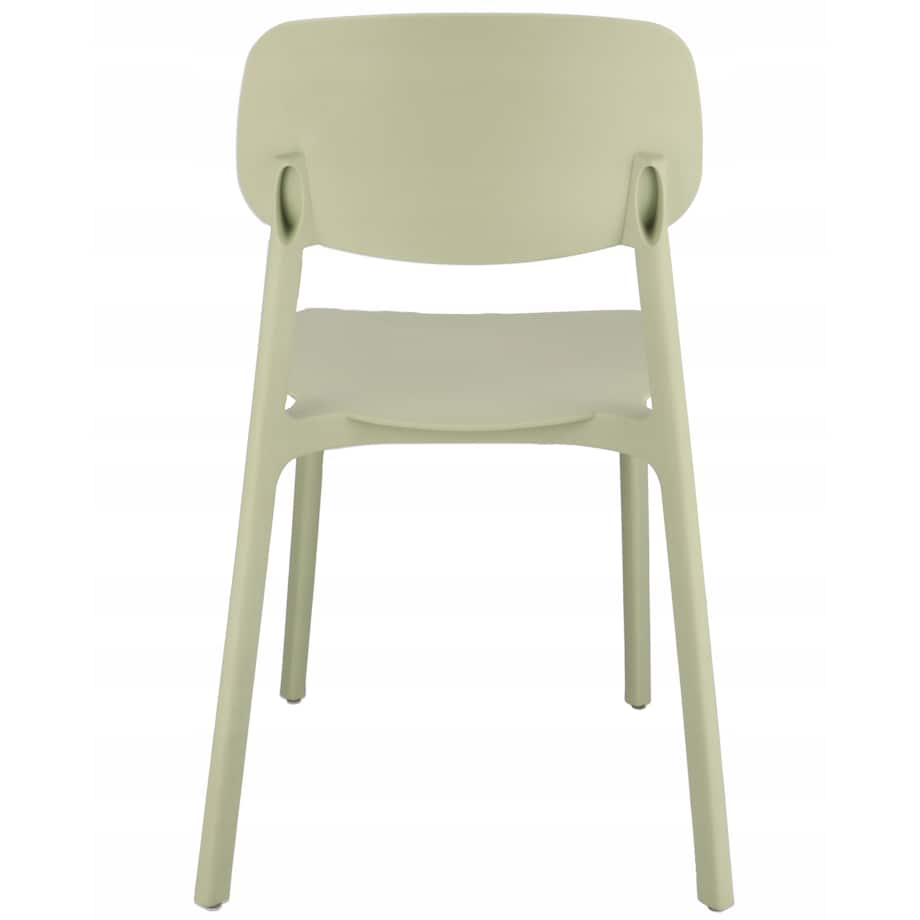 4 x Krzesło wygodne LARA plastikowe szałwiowe