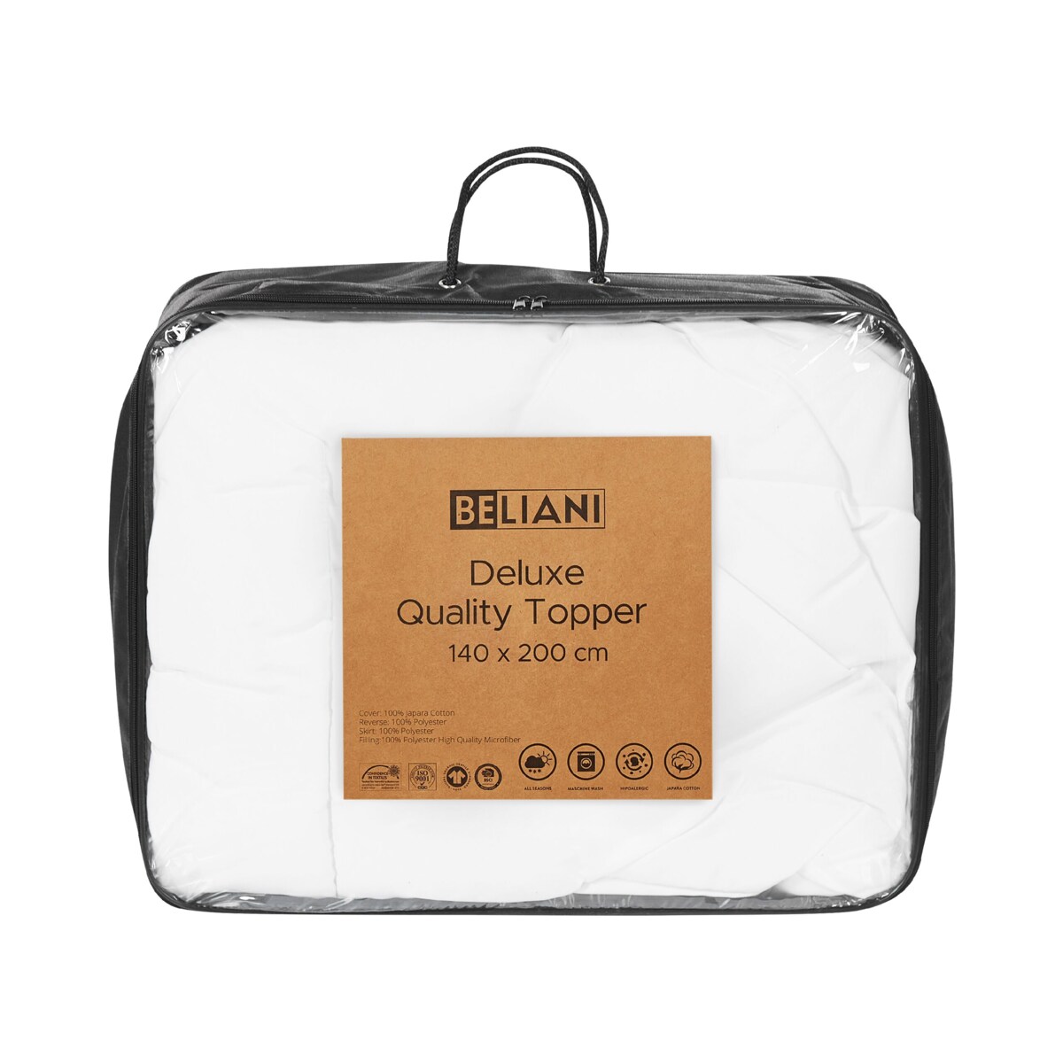 Ochraniacz na materac bawełniany 140 x 200 cm TRIVOR